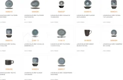 Cosy & Trendy 4 Laguna blue grey ovale platte borden 27x23cm, tafelservies Cosy&Trendy