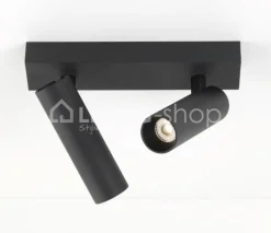 Verlichting online 2 LED micro tube spots op profiel