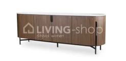 Castle-Line AMANDINE dressoir walnut, wit marmer top Castle Line
