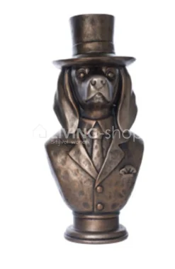 Beeld buste hond brons imitatie