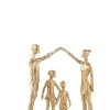 J-LINE Beeld familie koppel met 2 kinderen