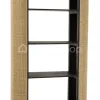 J-LINE Boekenkast rek Molly exotiek hout rotan