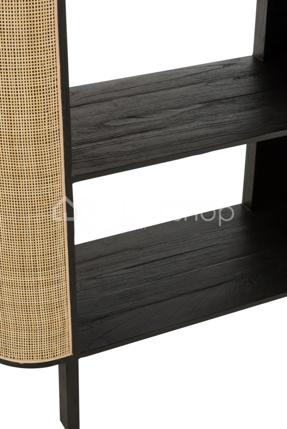 J-LINE Boekenkast rek Molly exotiek hout rotan