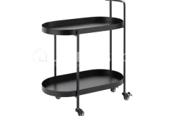 J-LINE Butlertafel bar trolley zwart