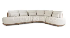 Castle Line outdoor Castle Line PISANG outdoor loungeset teak naturel met kussens