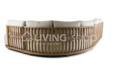 Castle Line outdoor Castle Line PISANG outdoor loungeset teak naturel met kussens