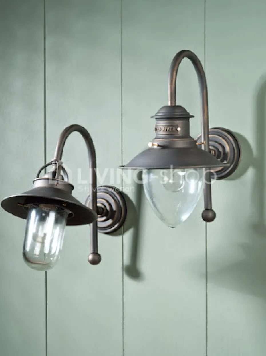 Verlichting online Cottage buitenwandlamp Biliardo Pastorij verlichting donkerbrons