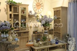 J-LINE Cottage stijl kast met manden