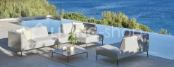 Diphano Coast dubbel lounge links, tuinmeubelen