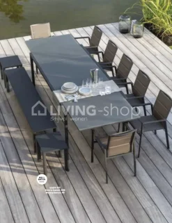 Diphano SELECTA uitschuifbare tafel, 225-345, white