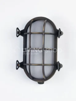 Verlichting online Donkerbrons wandlamp voor buiten, landelijke Maritime tuinverlichting