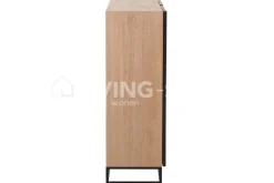 J-LINE Dressoir buffetkast zigzag hout op voet metaal