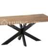 J-LINE Eettafel Gerard boomstamtafel met ster poot