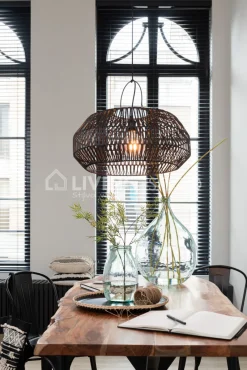 J-LINE Eettafel Gerard boomstamtafel met ster poot