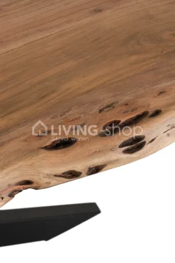 J-LINE Eettafel Gerard boomstamtafel met ster poot