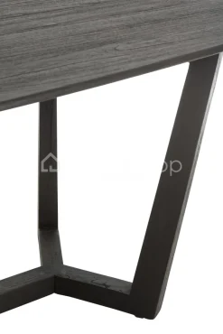 J-LINE Eettafel Maty exotiek hout zwart