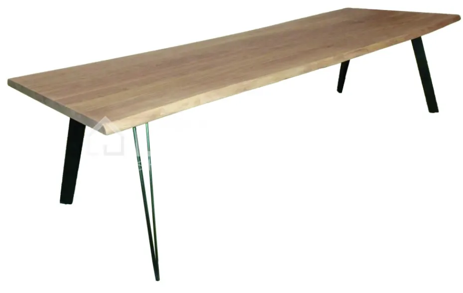 Castle-Line Eiken boomstamtafel L240x100XH77CM