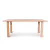 Castle-Line Eiken Cass tafel met houten poten Castle Line