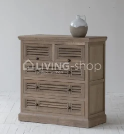TIMELESS LIVING Eiken commode louvre laden