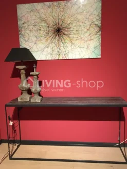 PR LIVING Eiken wandtafel DAMO loft console thin heritage oak