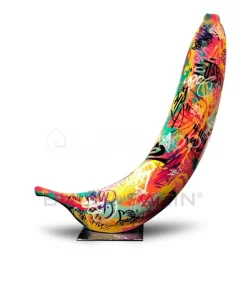 BULL&STEIN Graffiti banaan Bull & Stein sculpture H80cm