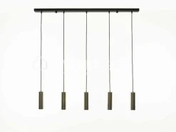 Verlichting online Hanglamp 5 zwarte tubes