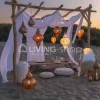 J-LINE Hanglamp druppel Oosters metaal goud