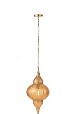 J-LINE Hanglamp druppel Oosters metaal goud