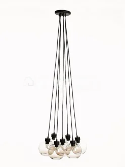Artisanale verlichting Hanglamp glazen bollen Globe