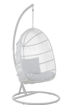 J-LINE Hangstoel Egg chair wit outdoor furniture