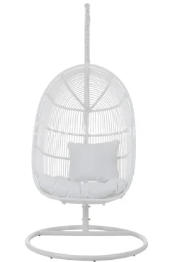 J-LINE Hangstoel Egg chair wit outdoor furniture