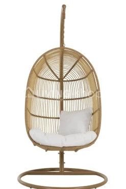 J-LINE Hangstoel Egg chair wit outdoor furniture