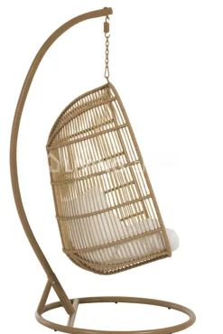 J-LINE Hangstoel Egg chair wit outdoor furniture