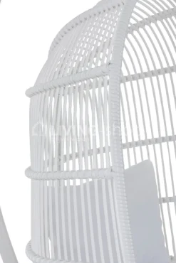 J-LINE Hangstoel Egg chair wit outdoor furniture