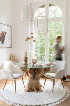 J-LINE Jak in winterlandschap Wanddecoratie