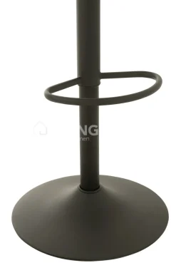 J-LINE barstoel hout metaal met rugleuning