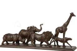 J-LINE beeld 5 dieren op een rij