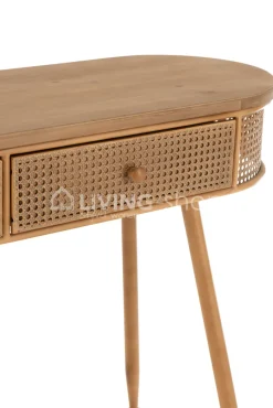 J-LINE console 2 lades rotan vintage wandtafel Alis