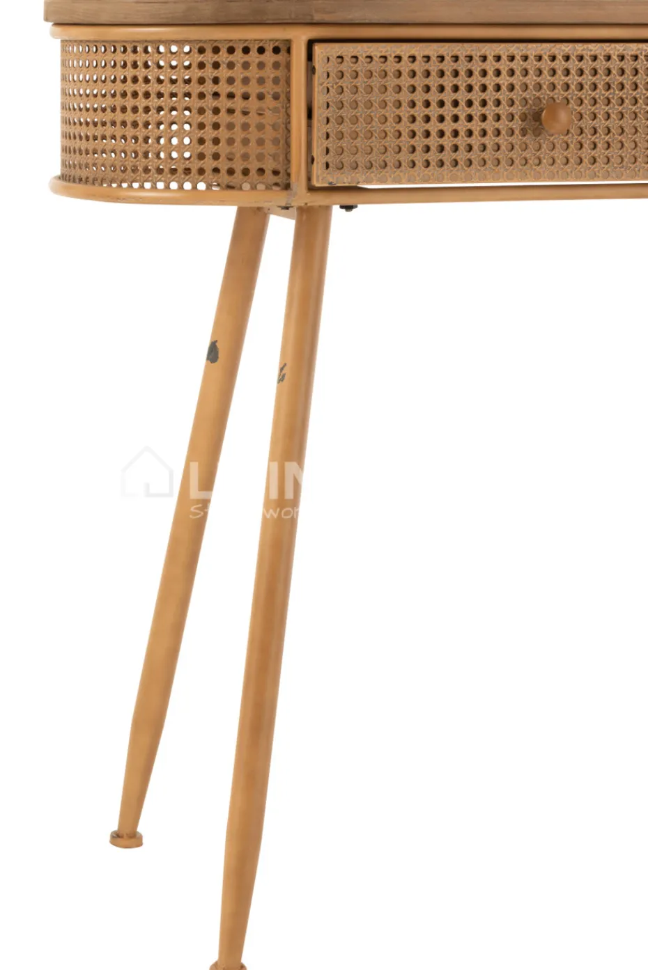 J-LINE console 2 lades rotan vintage wandtafel Alis