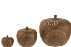J-LINE decoratieve appel bruin Medium