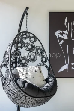 J-LINE Kader Vrouw Zwart/Wit Deco Wandkaders
