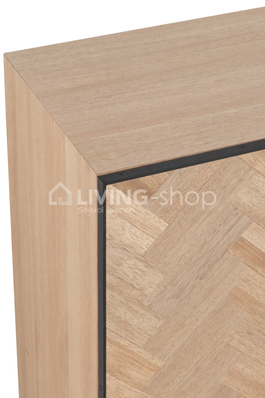 J-LINE Landelijke Stijl Meubelen Dressoir Visgraat Naturel