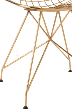 J-LINE Moderne Stoel Metaal Goud Meubelen