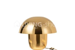 J-LINE paddenstoel goud lamp