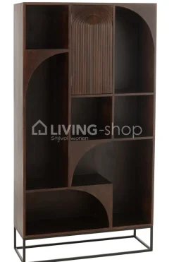 J-LINE Rek Wandkast Mango hout J Line Meubelen
