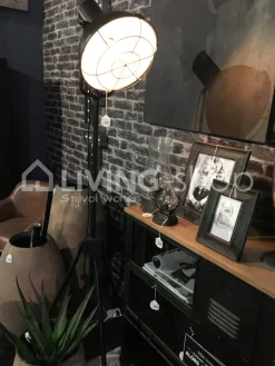 J-LINE staanlamp halve bol metaal
