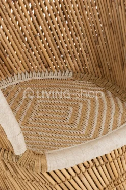 J-LINE Stoel Rugsteun Bamboe IBIZA STYLE