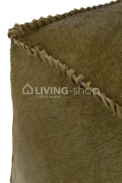 J-LINE Vierkante Poef Koevel Ottoman J Line
