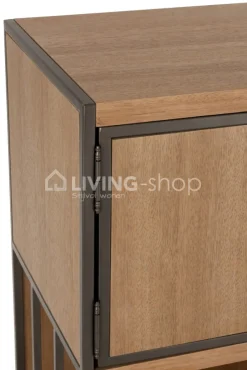 J-LINE vitrinekast hout/metaal