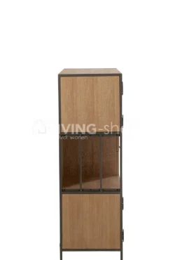 J-LINE vitrinekast hout/metaal